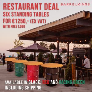 Check Deal: 6 Stehtische für 1250 Euro exkl. MwSt. | Barrelkings.com