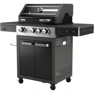 Gasgrill Ranger Pro 310 3-Brenner BBQ mit Kabinett und Seitenbrenner | Barrelkings.com