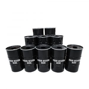 Kombiangebot: 10x BinBin 120 Liter Lochmülleim. Kostenloser Aufkleberer | Barrelkings.com