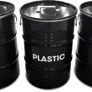 Mülltrennung Mülleimer 60 liter Papier- Plastik- Mull | Barrelkings.com