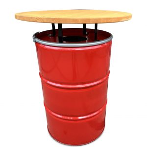 Multifunktionaler Stehtisch/Mülleimer 200 L | 2 in 1 | | Barrelkings.com