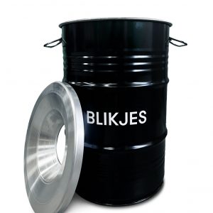 BinBin-Dosen 60 Liter mit schwer entflammbarer Deckel | Barrelkings.com