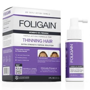 Foligain 10 Trioxidil Spray – 59 ml Spray zur Kräftigung und Verdichtung von feinem Haar bei Frauen | ShytoBuy
