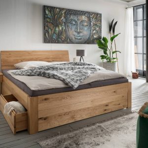 Massivholzbett Ohio mit – individuelle Zusammenstellung | massive-naturmoebel