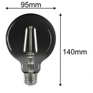 E27 Retro LED Rauchglas G95 | jungeslicht.de