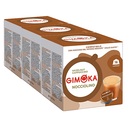 Gimoka - Nocciolino - 3x 16 Kapseln | Foodworld-XL
