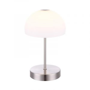 Globo TOLOS Tischleuchte Nickel matt, 1xLED | CHT Onlineshop