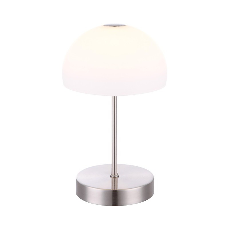 Globo TOLOS Tischleuchte Nickel matt, 1xLED | CHT Onlineshop