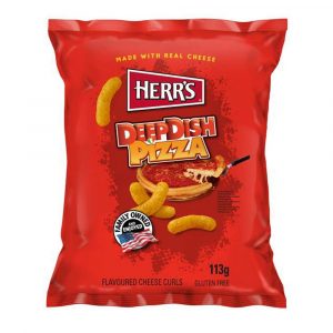 25,66 €/ Herrs Deep Dish Pizza Flavoured Cheese Curls | usa-food