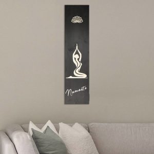 Wandbild aus Holz 20x80cm YOGA “Vajrasana – Diamand” – Raumzutaten.de | Online Shop | raumzutaten