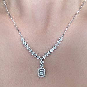 Diamant Collier 0,88 ct Weißgold 585 | Diamondoro.de