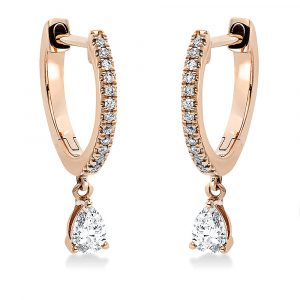 Diamant Creolen 0,27 ct Rotgold 750 | Diamondoro.de