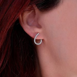 Diamant Creolen 0,32 ct Weißgold 333 | Diamondoro.de