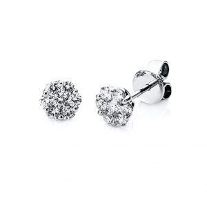 Diamant Ohrstecker 0,52 ct Weißgold 585 | Diamondoro.de