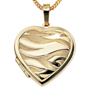 Medaillon Herz Gelbgold 585 | Diamondoro.de