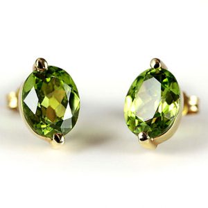 Peridot Ohrstecker Gelbgold 585 | Diamondoro.de