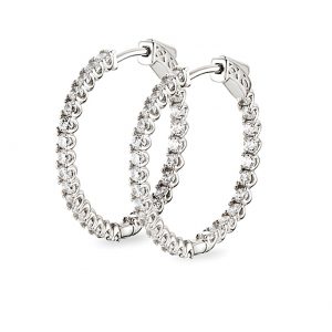 Zirkonia Creolen Silber | Diamondoro.de