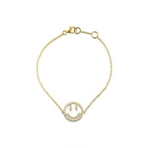 Diamant Armband Smiley Gelbgold 750 | Diamondoro.de