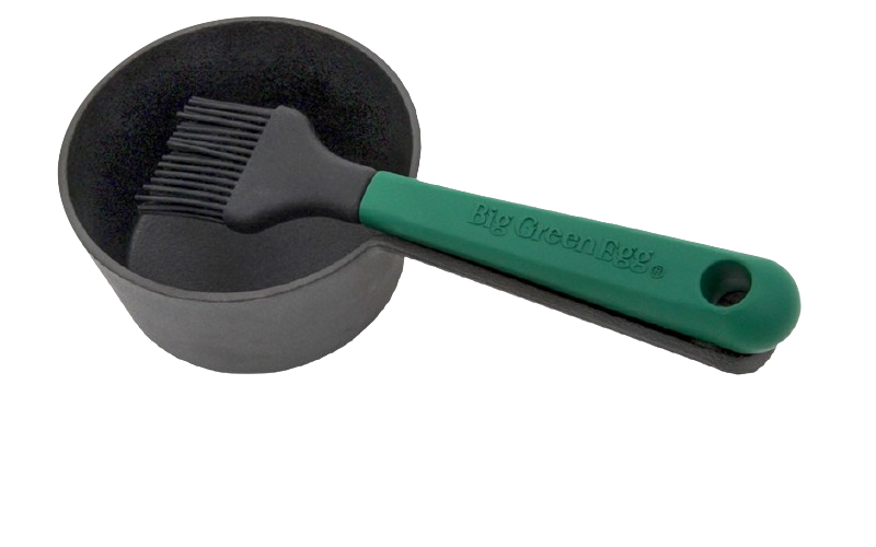 Big Green Egg Soßentopf aus Gusseisen mit Streichpinsel | Grillgott DE