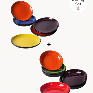 Frische Farben, eleganter Look – Le Papillon 12-teiliges Tellerset | MIAMIO