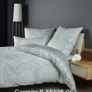 Janine Janine Interlock-Jersey Bettwäsche CARMEN S 55108 grün türkis Größe: 135×200 cm + 80×80 cm | Janine Bettwäsche