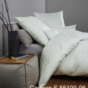 Janine Janine Interlock-Jersey Bettwäsche CARMEN S 55109 salbeigrün Größe: 155×220 cm + 80×80 cm | Janine Bettwäsche