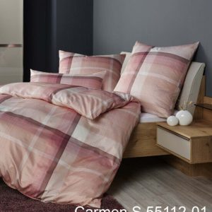 Janine Janine Interlock-Jersey Bettwäsche CARMEN S 55112 rot koralle Größe: 135×200 cm + 80×80 cm | Janine Bettwäsche
