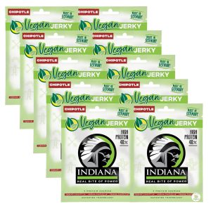 INDIANA Vegan Jerky – 25g 10er Pack Hot & Sweet | indiana-jerky