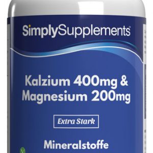 Kalzium 400mg & Magnesium 200mg – 360 Tabletten | SimplySupplements
