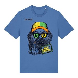 karlskopf Herren T-Shirt BUNTMACHER, blau, Gr??e L | Karlskopf