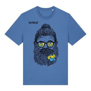 karlskopf Herren T-Shirt SUMMERVIBES, blau, Gr??e M | Karlskopf