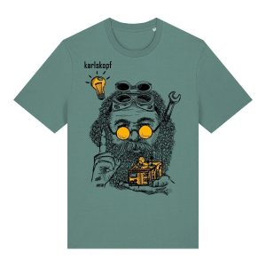 karlskopf Herren T-Shirt ERFINDER, gruen, Gr??e L | Karlskopf