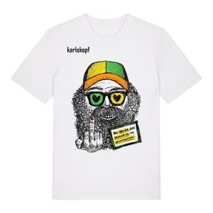karlskopf Herren T-Shirt BUNTMACHER, weiss, Gr??e L | Karlskopf