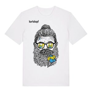 karlskopf Herren T-Shirt SUMMERVIBES, weiss, Gr??e M | Karlskopf