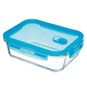 Kitchen Craft – Vorratsbehälter rechteckig – mit Entlüftung – 1,5 Ltr – blau – Glas | Zeitgeist Shop
