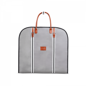 Saint Maniero Kleidersack Anzug Leder Kleidertasche Reise Kleidersack lang Kleidersack Herren Anzugtasche Anzugkoffer (KleidersackViaggio•Grau) |