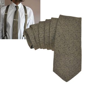 Sir Redman Krawatte “Bart Barocco” 7cm taupe | Ordnung und mehr