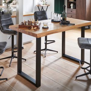 Stehtisch Leeds aus massiver Balkeneiche | massive-naturmoebel