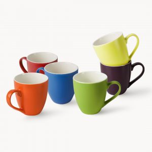 Kaffeetassen Le Papillon 6er Set 350 ml bunt | MIAMIO