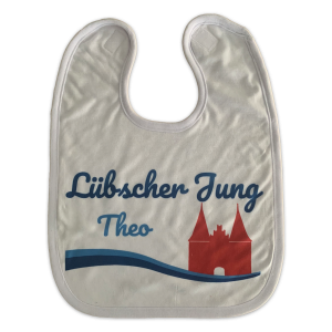 Lätzchen “Lübscher Jung” personalisiert mit Name | Lübeck Places Shop