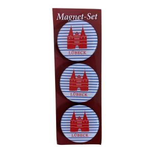 Magnete Holstentor gestreift | Lübeck Places Shop