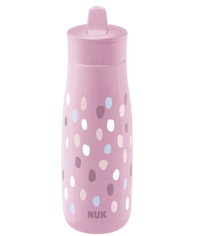 NUK Mini-Me Flip Trinkflasche 450ml mit 2in1 Trinkaufsatz lila | NUK