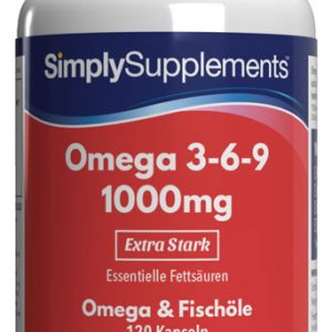 Omega 3, 6 & 9 1000mg – 240 Kapseln | SimplySupplements