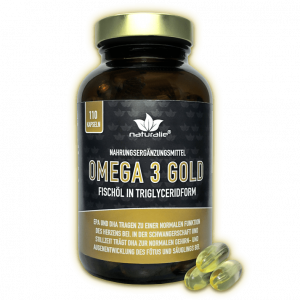Omega 3 Kapseln hochdosiert – schadstoffgeprüftes Fischöl – 110 Kapseln | naturalie.de
