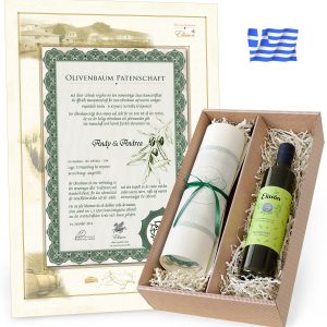 Baumpatenschaft mit Olivenöl | Bio-Olivenöl Geschenkset | Mondland
