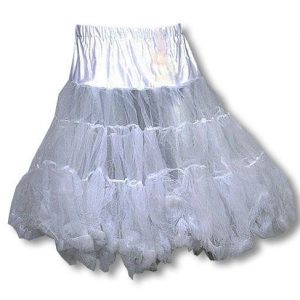 Petticoat Weiss Rockabilly Pinup Gothic Petticoat XXL /44 | Karneval-Universe