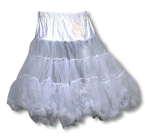 Petticoat Weiss Rockabilly Pinup Gothic Petticoat XXL /44 | Karneval-Universe