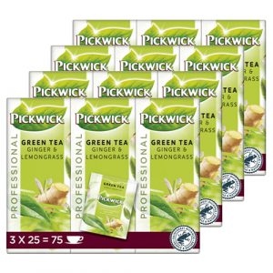Pickwick – Professional Green Tea Ginger Lemongrass – 4x (3x 25 Teebeutel) | Foodworld-XL
