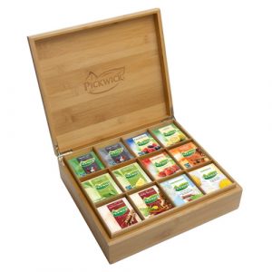 Pickwick – Professional Teekiste 12 Fächer (gefüllt) | Foodworld-XL