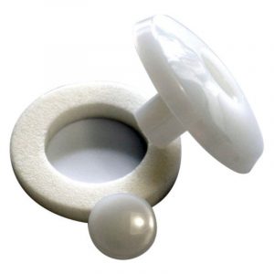 Pilzbefestigung, aus Polyamid – weiß natur, 52 mm Durchmesser, zur Direktbefestigung von Stegplatten | Baustoffhandel Carstensen